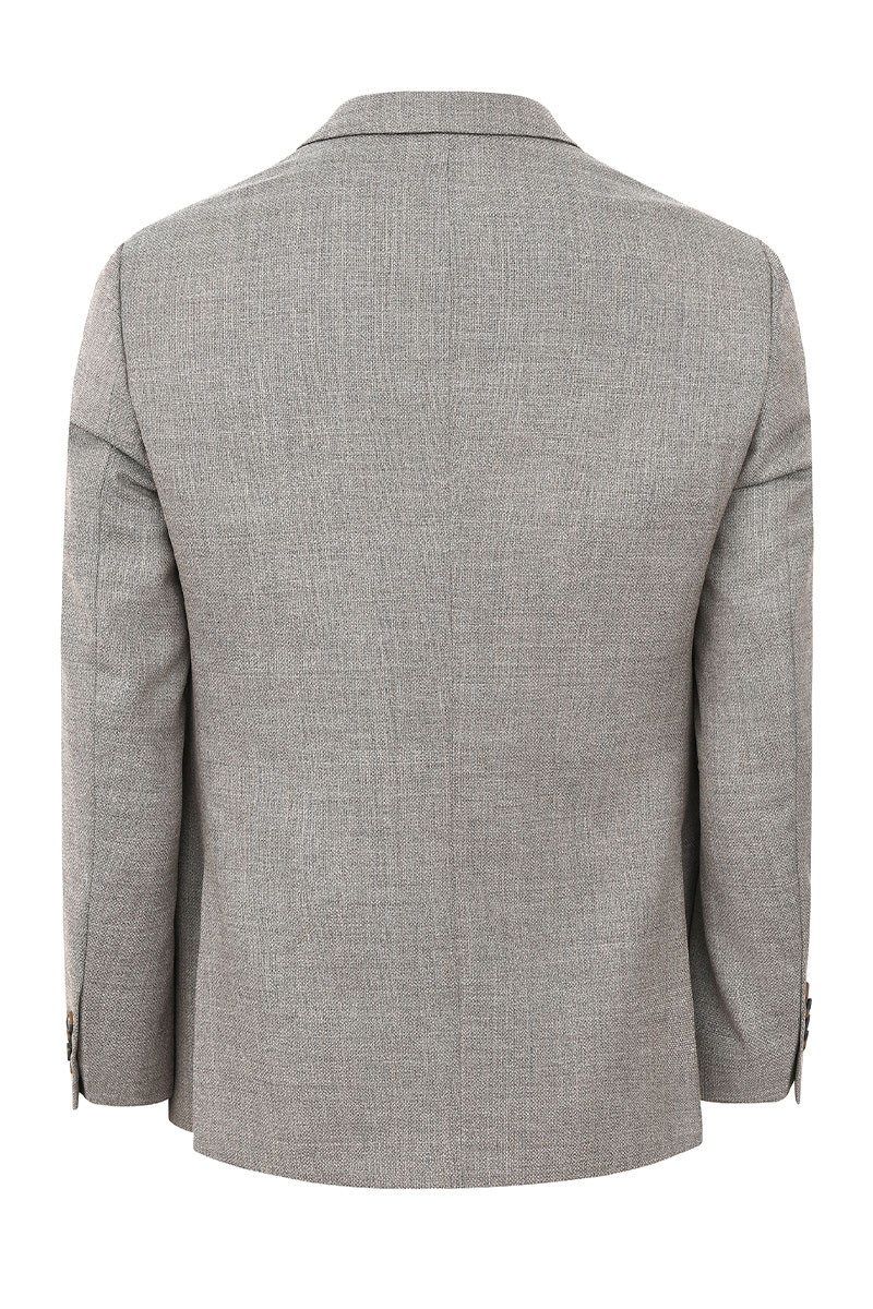 Veste Sergio semi-cintrée en laine natté