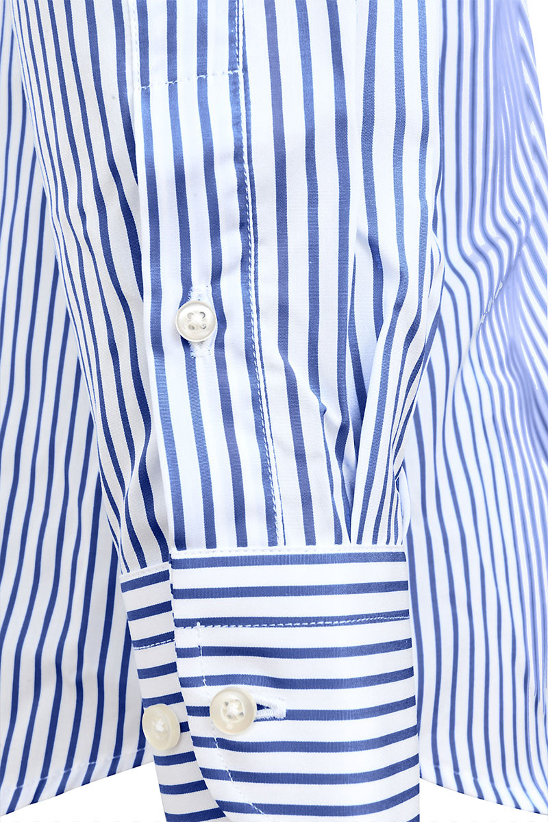 Chemise Arnaud Lenarca col italien allongé bicolore