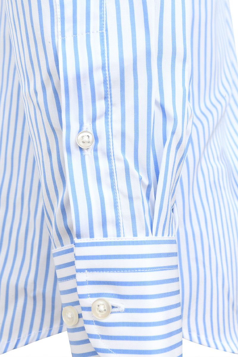 Chemise Arnaud Lenarca col italien allongé bicolore