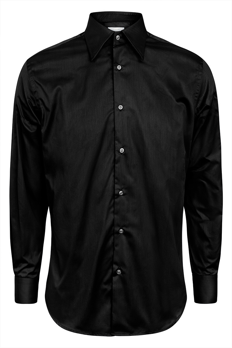 Chemise Arnaud Palma col italien allongé