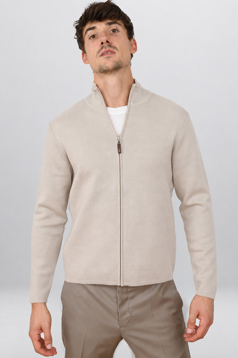 Gilet pure laine Viny mérinos zip