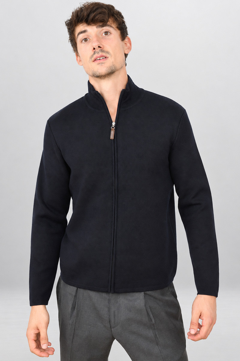 Gilet pure laine Viny mérinos zip