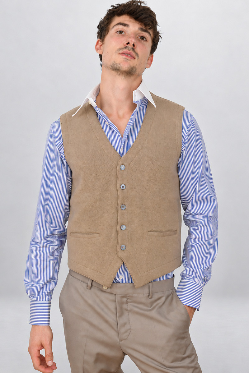 Gilet pure laine mérinos sans manches Vianey