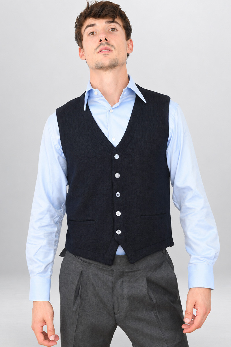 Gilet pure laine mérinos sans manches Vianey