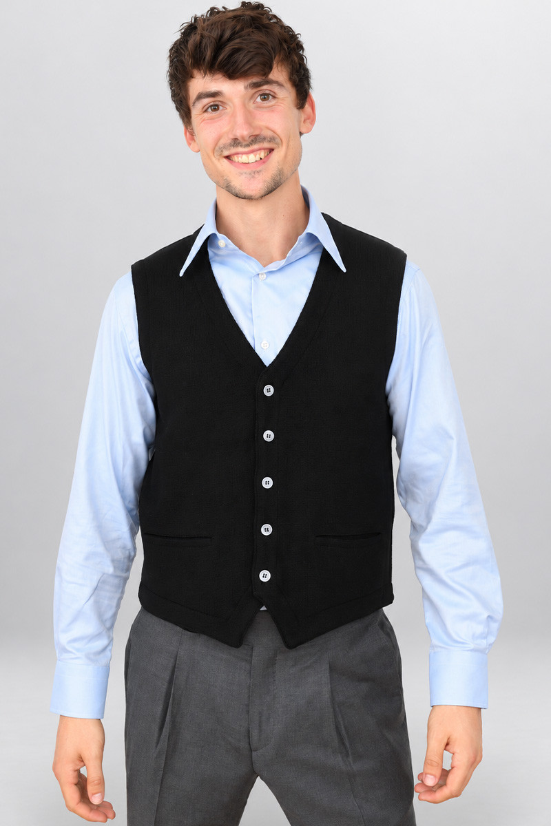 Gilet pure laine mérinos sans manches Vianey