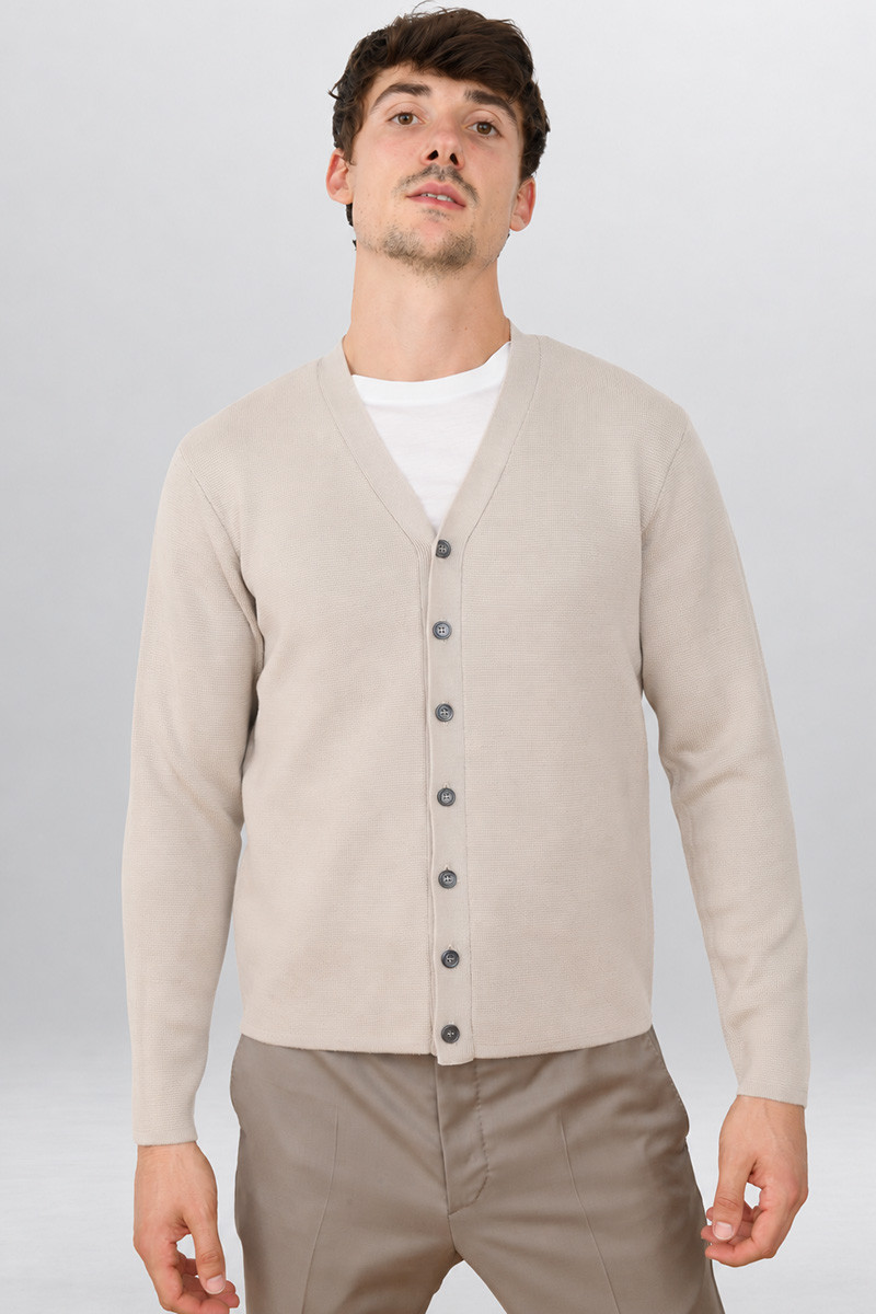 Gilet pure laine mérinos boutonné Verdun