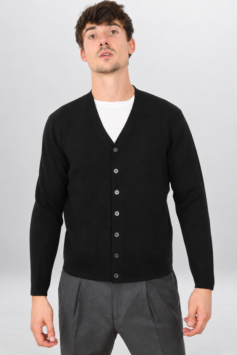 Gilet pure laine mérinos boutonné Verdun