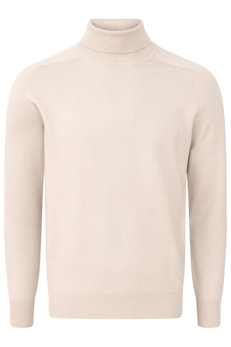 Pull laine cachemire col roulé GG12