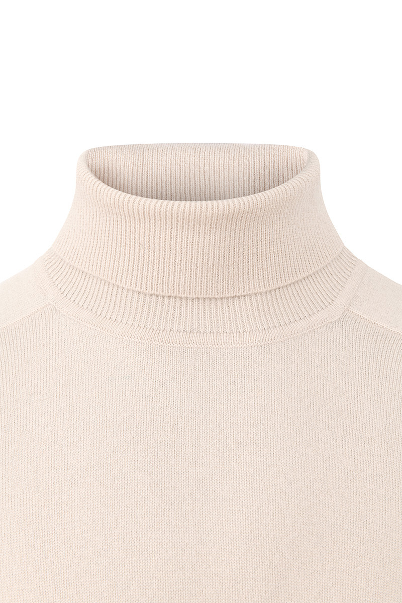 Pull laine cachemire col roulé GG12