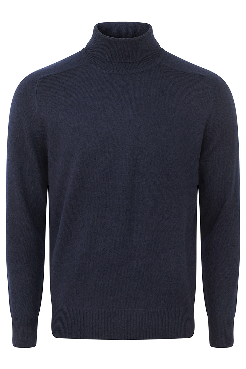 Pull laine cachemire col roulé GG12