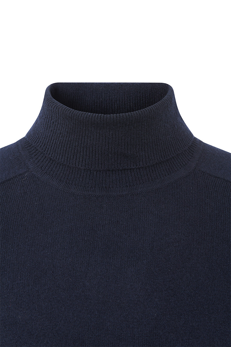 Pull laine cachemire col roulé GG12