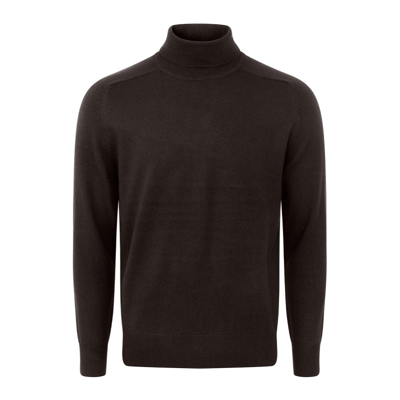 Pull laine cachemire col roulé GG12