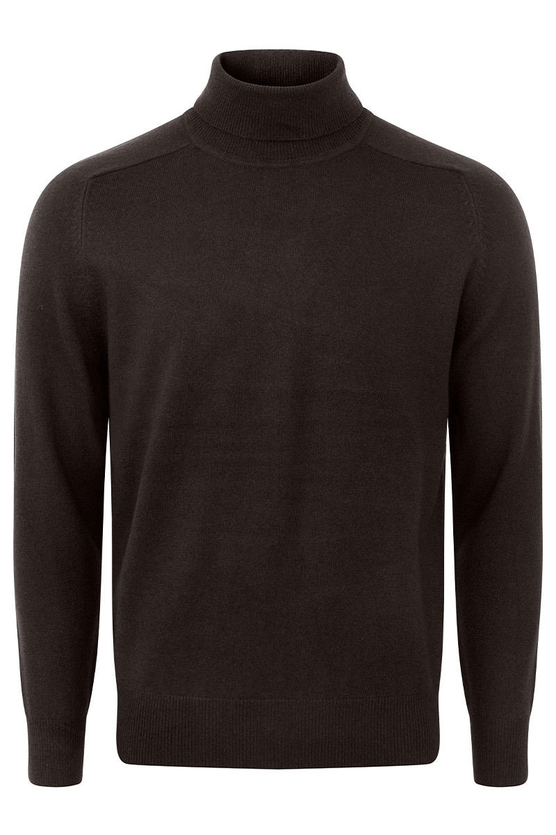 Pull laine cachemire col roulé GG12