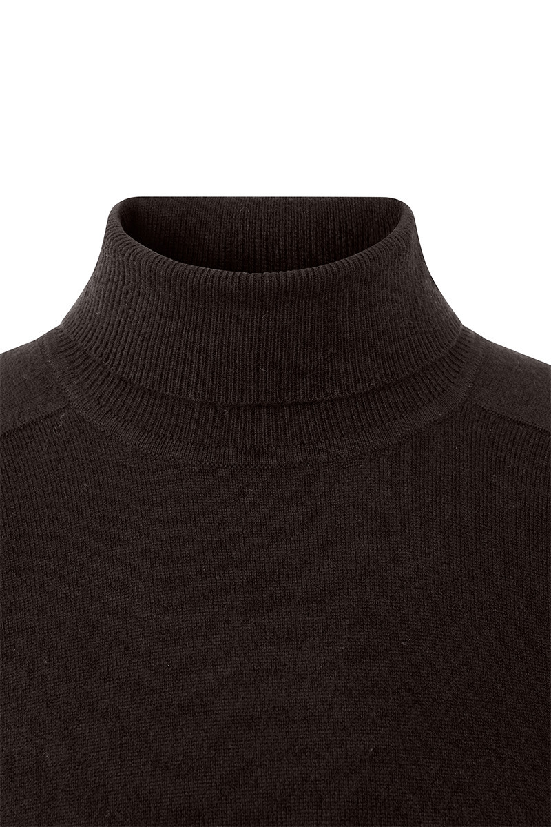 Pull laine cachemire col roulé GG12