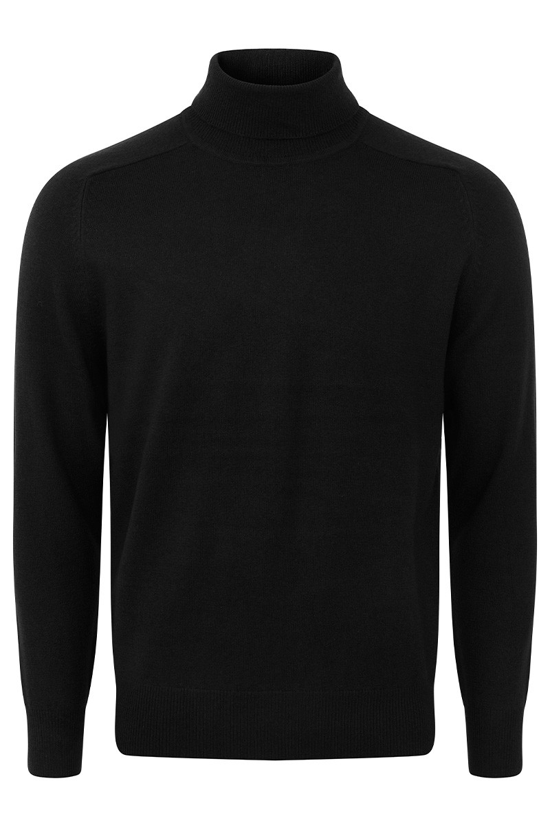Pull laine cachemire col roulé GG12