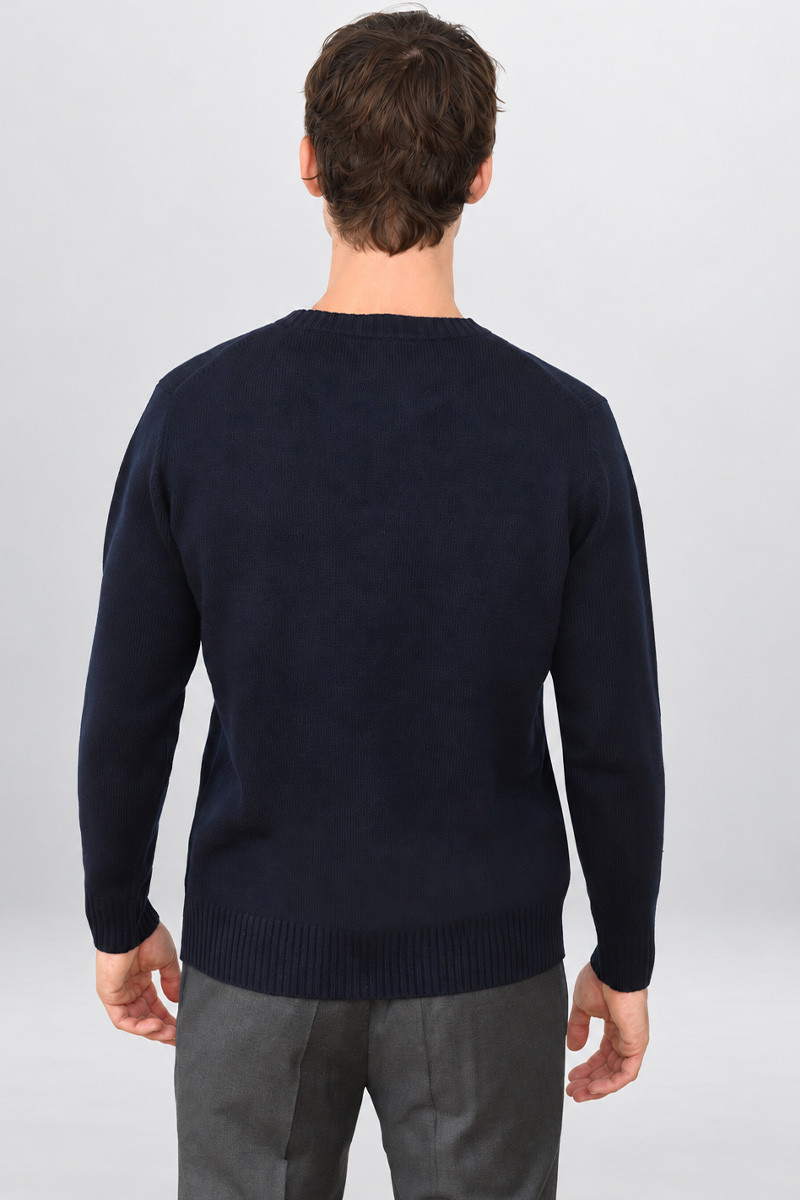 Pull Marc Ras du Cou en Laine Cachemire