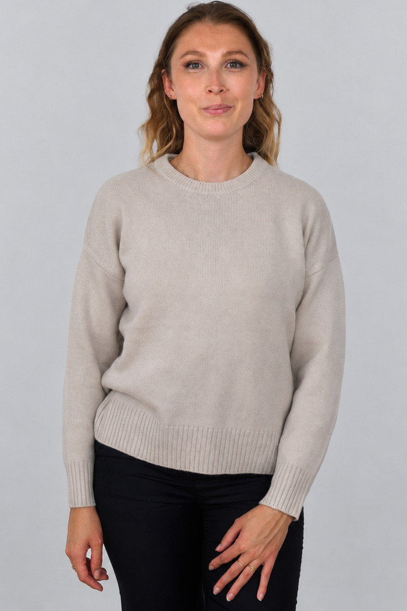 Pull femme Marla ras du cou en 100% cachemire