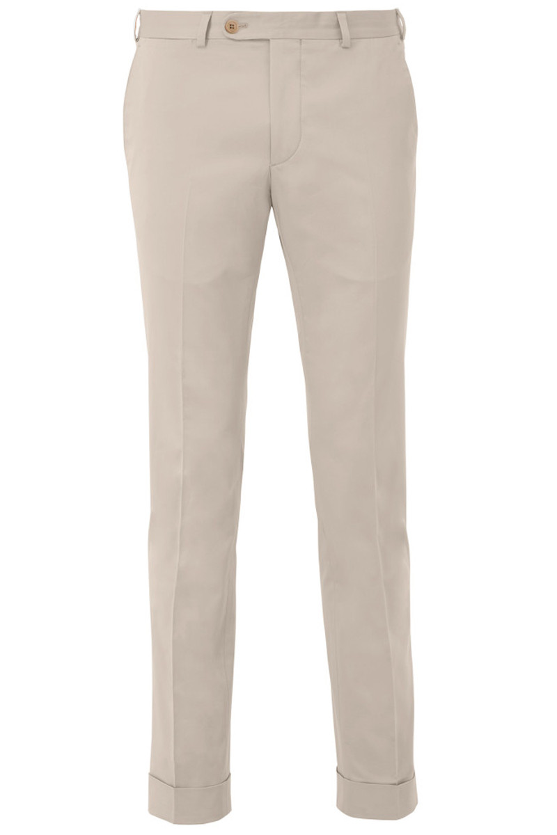 Pantalon ajusté coton stretch fin Paride