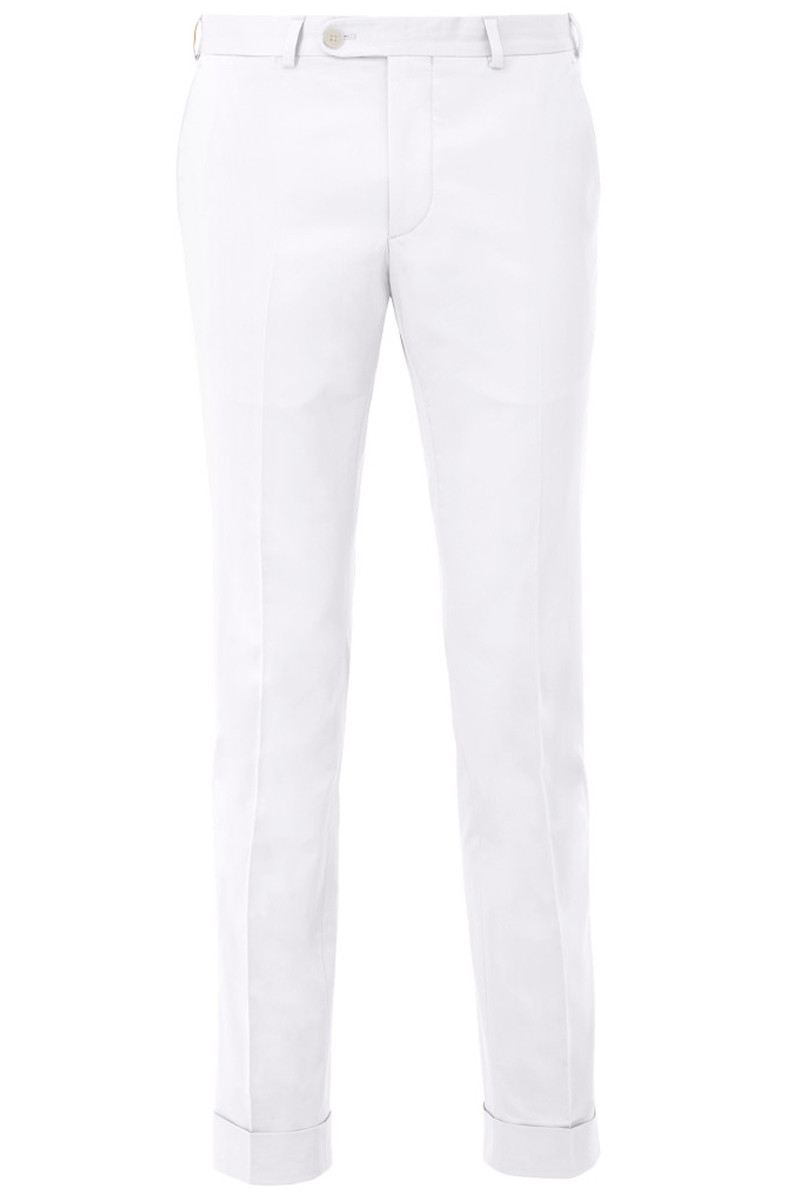 Pantalon ajusté coton stretch fin Paride
