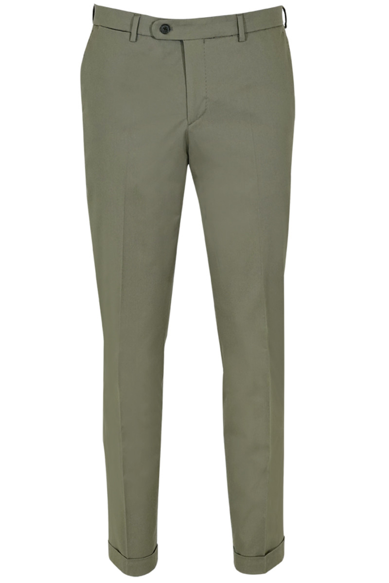 Pantalon ajusté coton stretch fin Paride
