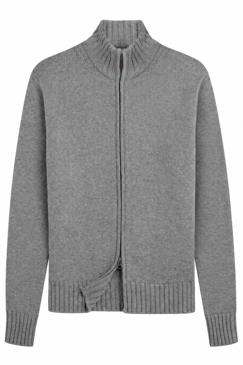Gilet 100% cachemire zip GG3