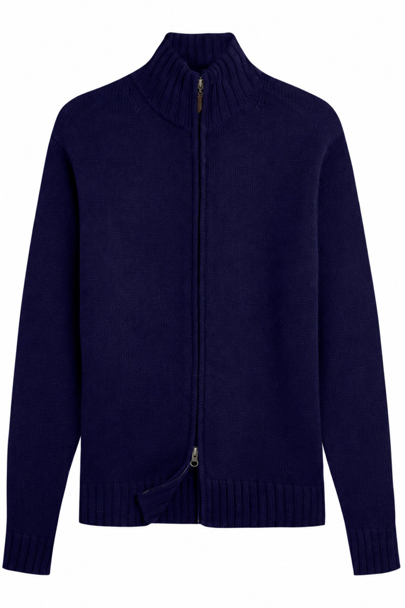 Gilet 100% cachemire zip GG3