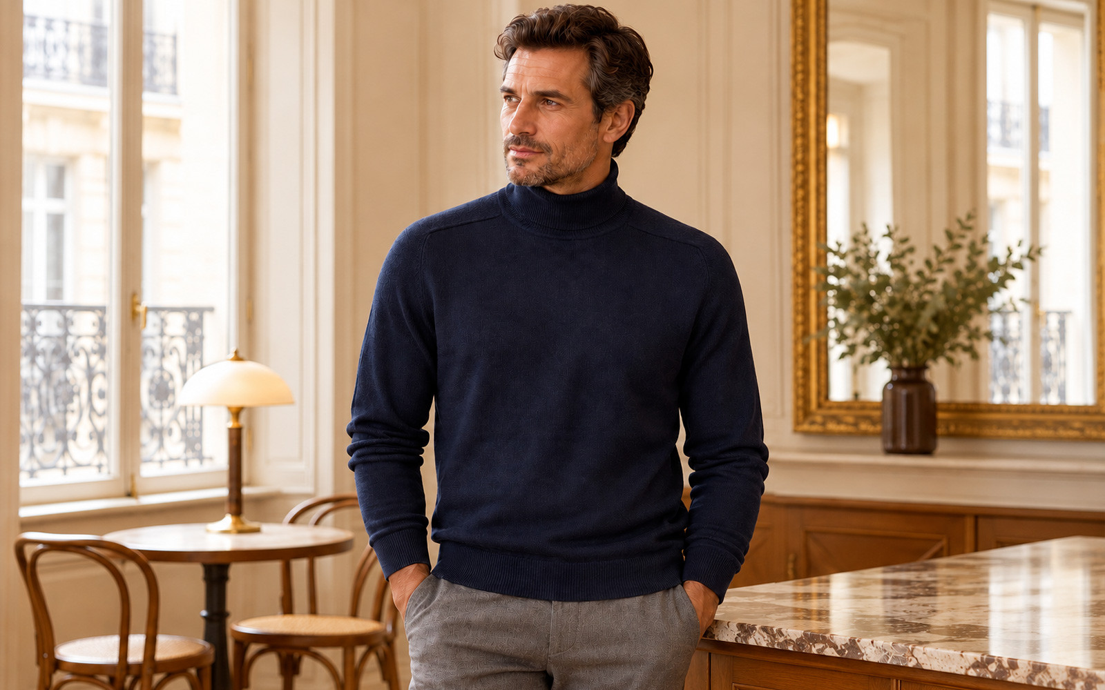 Pulls col roulé Homme