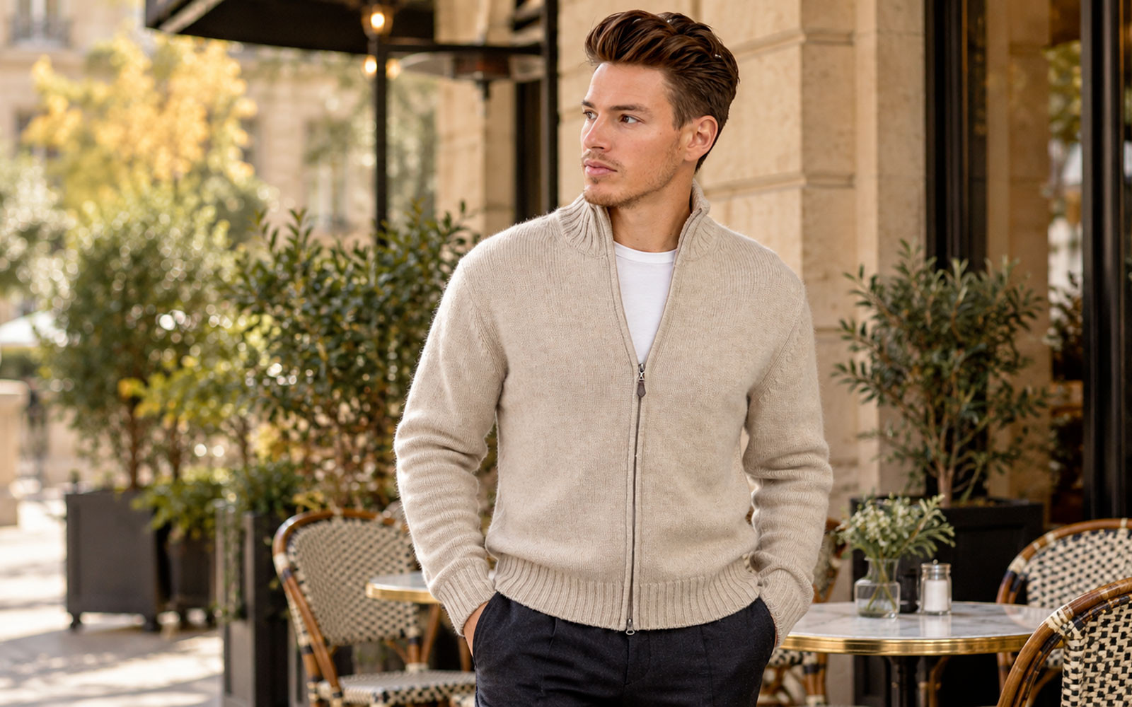 Pulls cachemire homme