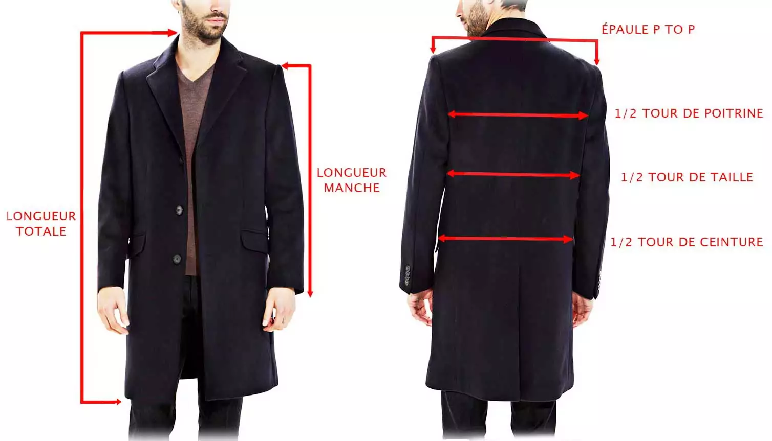 manteau taille s homme