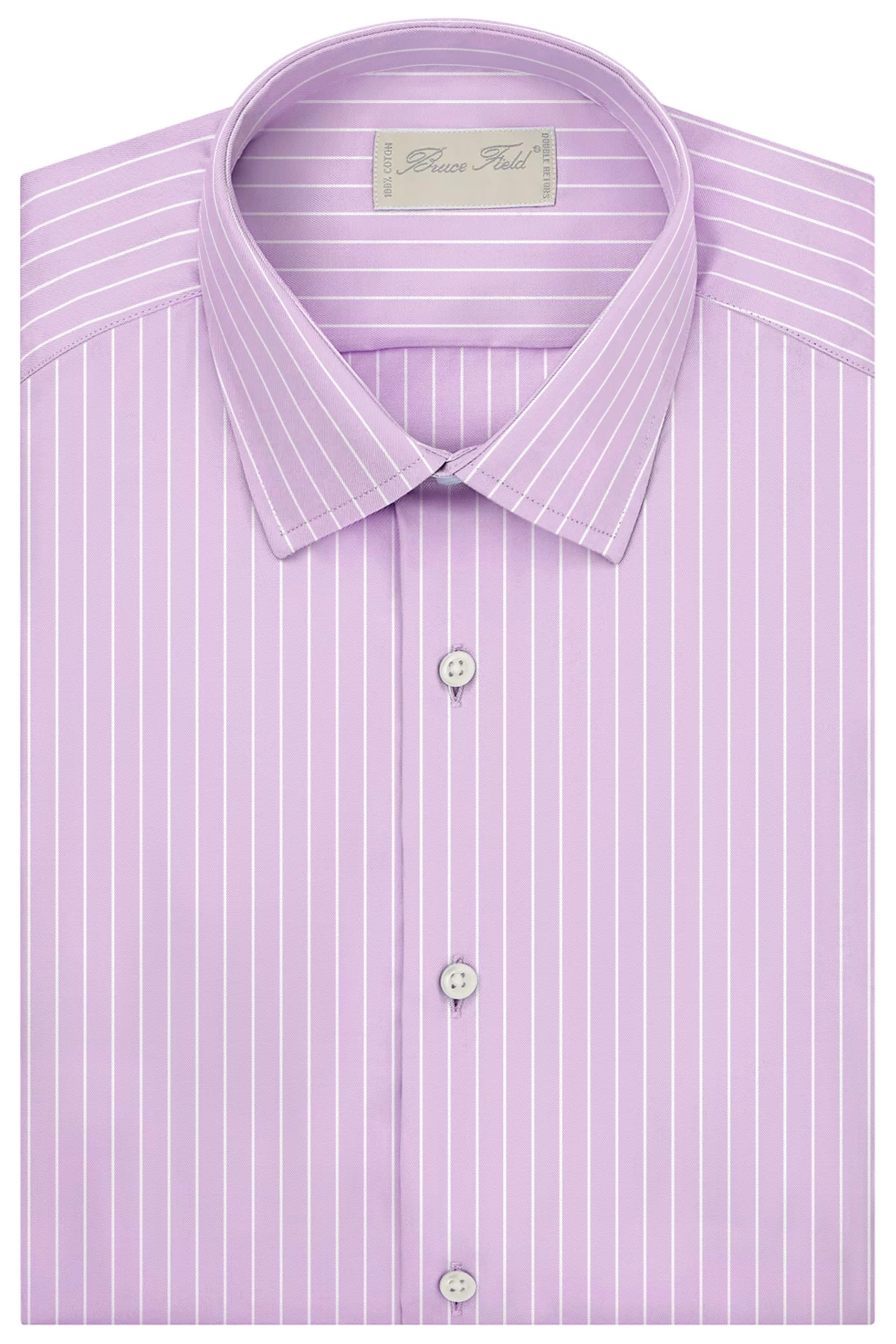 Chemise Benton cintree en pur coton a rayures blanches Dallas
